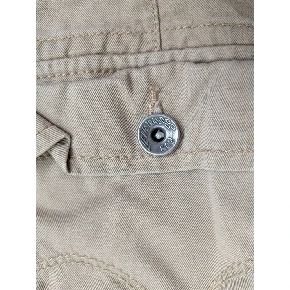Vintage Y2K Levis Cargo Shorts Khaki Waist 36 100% Cotton